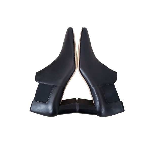 AMALFI by Rangoni Leather Square Toe Heeled Chelsea Boots Narrow Fit - Picture 5 of 16
